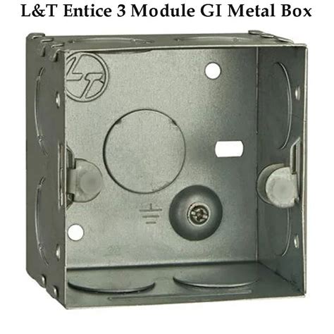 3 module metal box|3 module gi box.